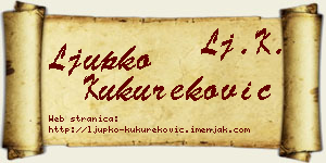 Ljupko Kukureković vizit kartica